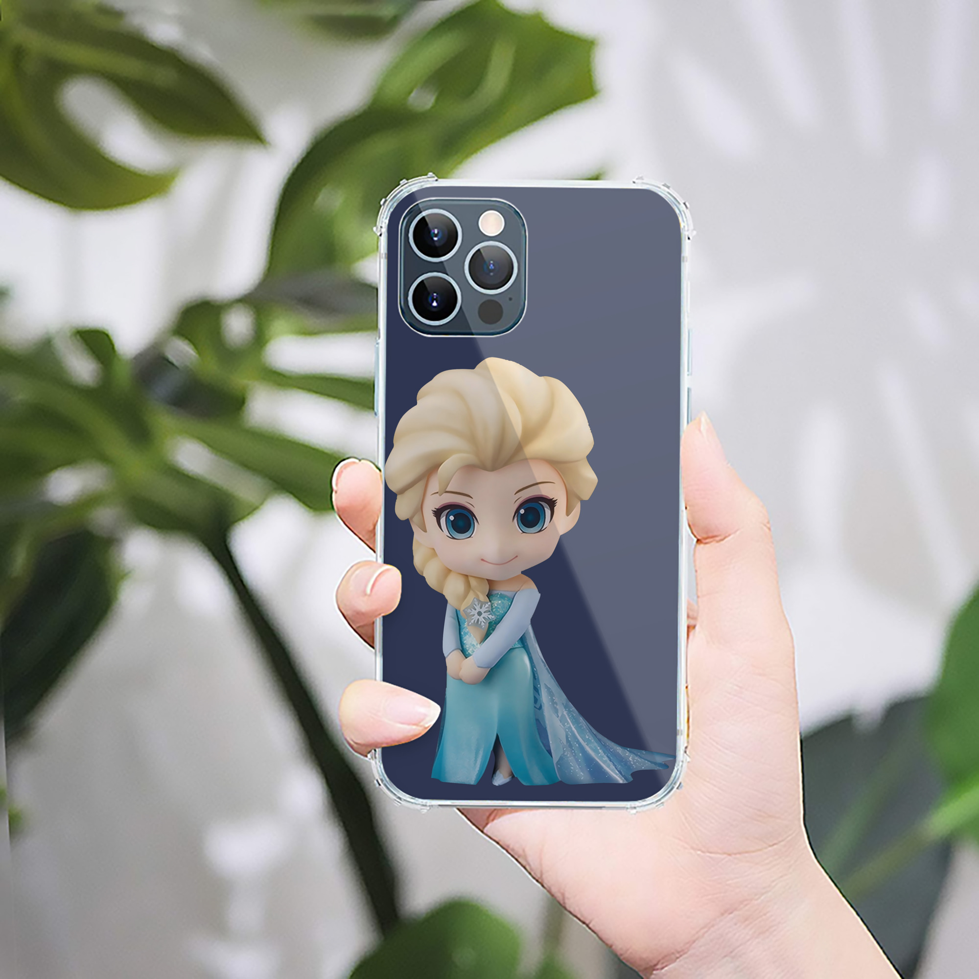 （画像用） アナと雪の女王 アンナ エルサ Frozen Anna Elsa 【iPhone 12シリーズ対応】透明スマホケース（クリアソフトケース）